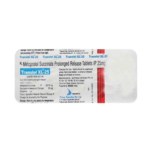 Translol XL 25mg Tablet 10'S