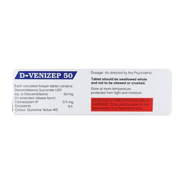 D Venizep 50mg Tablet 10'S