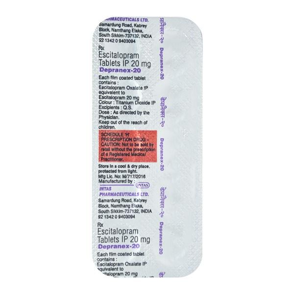 Depranex 20mg Tablet 10'S