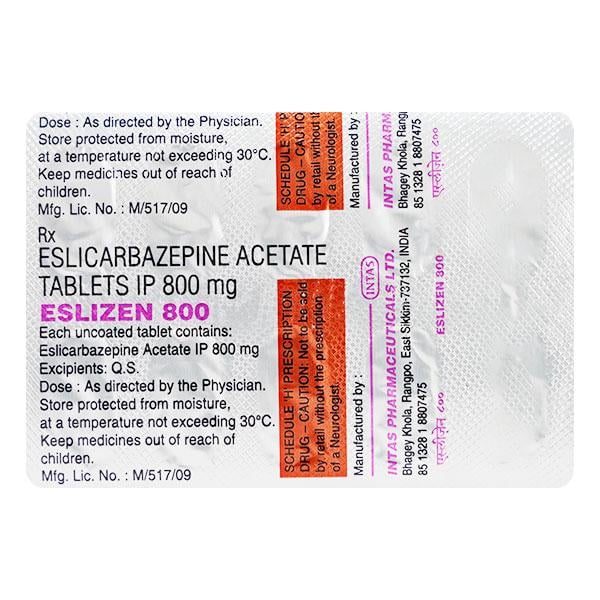 Eslizen 800mg Tablet 10'S