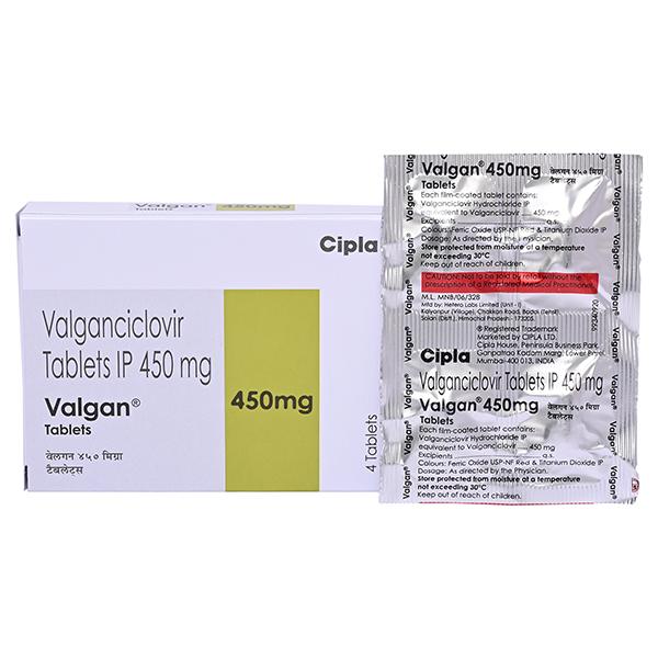 Valgan 450mg Tablet 4'S