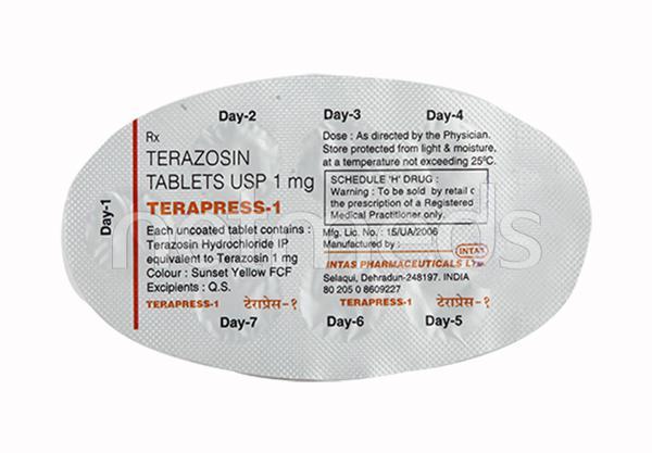 Terapress 1mg Tablet 7'S