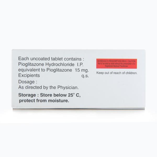 Pioglaz 15mg Tablet 10'S