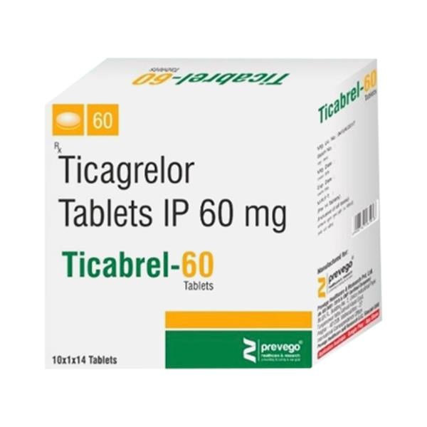 TICABREL 60 Tablet 14's