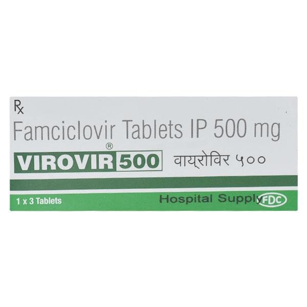 Virovir 500mg Tablet 3'S