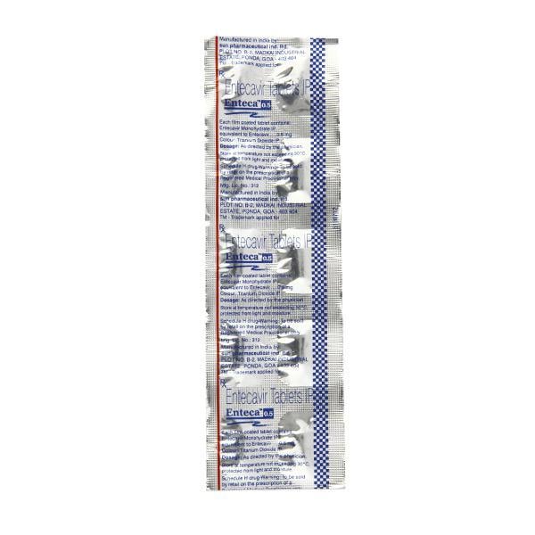 Enteca 0.5mg Tablet 10'S