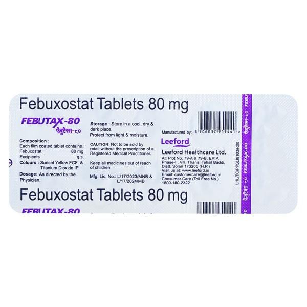 Febutax 80mg Tablet 10'S