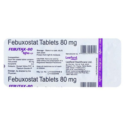Febutax 80mg Tablet 10'S