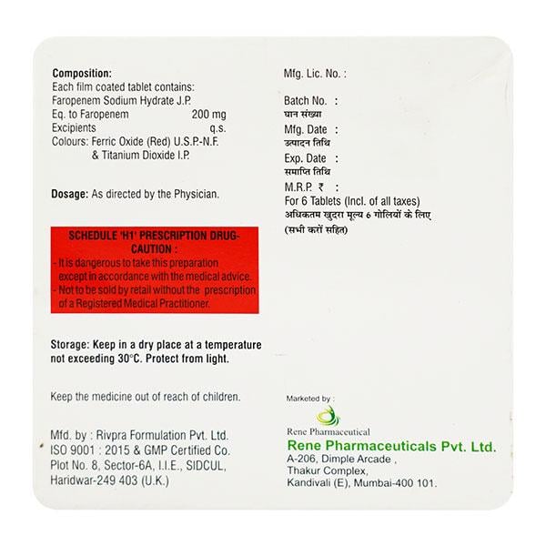 RENEPENEM Tablet 6's