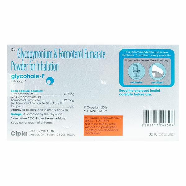 GLYCOHALE F Rotacap 10's