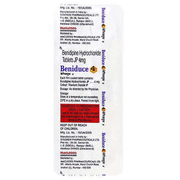 Beniduce 4mg Tablet 10'S