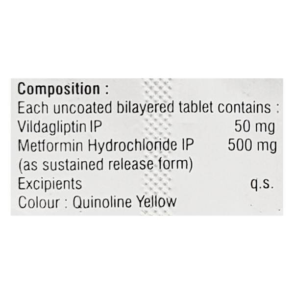 VILDAMAC M SR 50/500 Tablet 10's