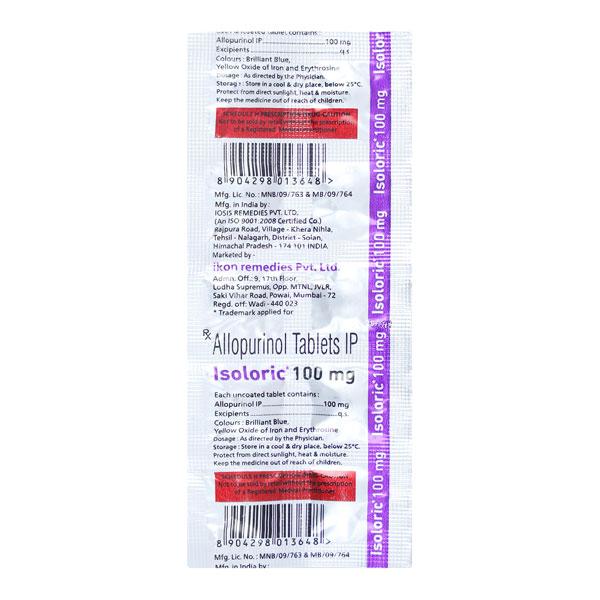 ISOLORIC 100mg Tablet 10's
