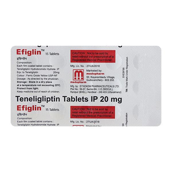 EFIGLIN 20mg Tablet 15's