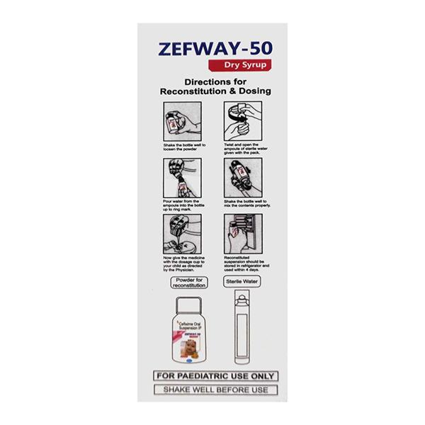 ZEFWAY 50 Orange Flavour Dry Syrup 30ml