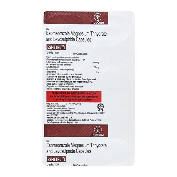 ESMETRU L Capsule 10's