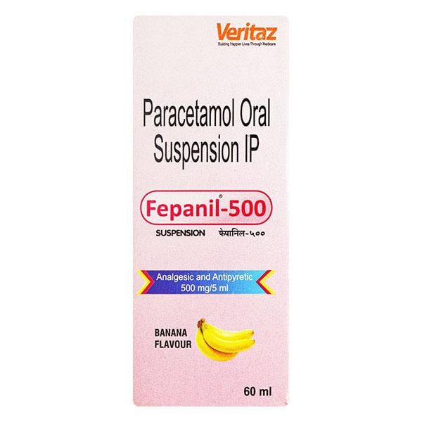 FEPANIL 500 BANANA FLAVOUR Suspension 60ml