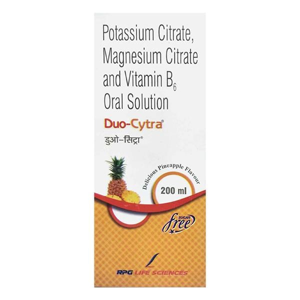 DUO CYTRA SUGAR FREE DELICIOUS PINEAPPLE FLAVOUR Oral Solution 200ml