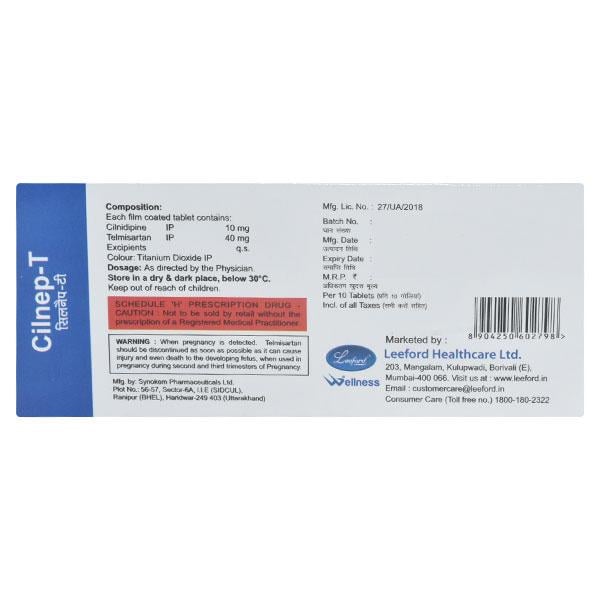 CILNEP T Tablet 10's