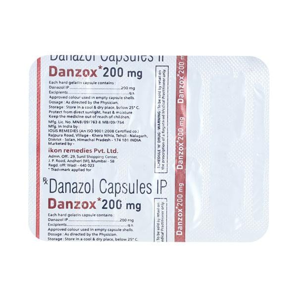 DANZOX 200mg Capsule 10's