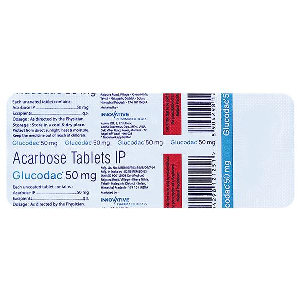GLUCODAC 50 Tablet 10's
