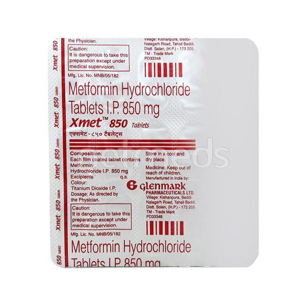 Xmet 850mg Tablet 15'S
