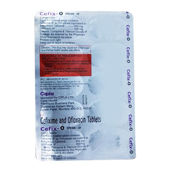 Cefix O Tablet 10'S