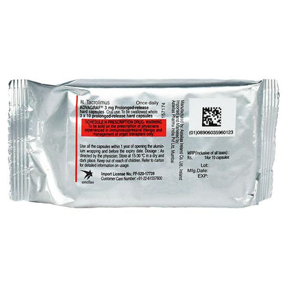 ADVAGRAF 3mg Capsule 10's