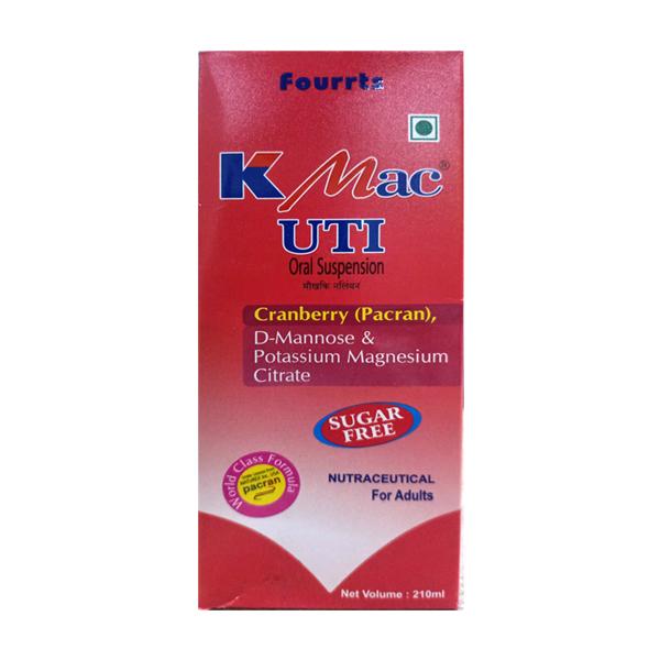 K MAC UTI CRANBERRY (PACRAN) SUGAR FREE Oral Suspension 210ml