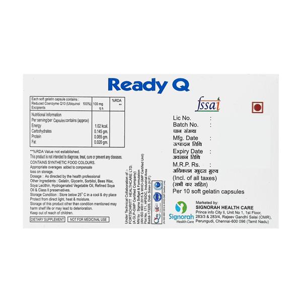 READY Q Softgel Capsule 10's