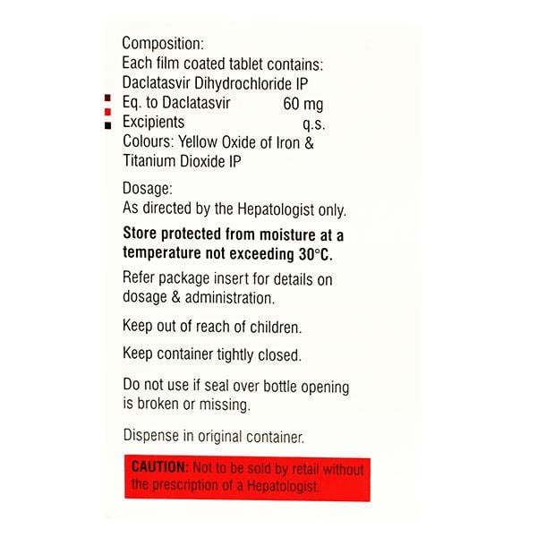 Daclacure 60mg Tablet 28'S