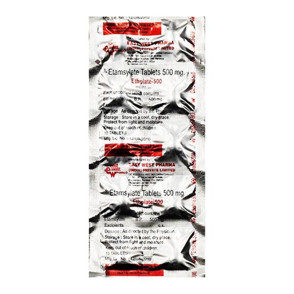 Etholate 500mg Tablet 10'S