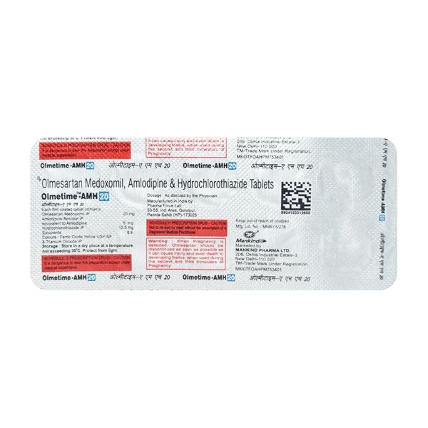 Olmetime Amh 20mg Tablet 10'S
