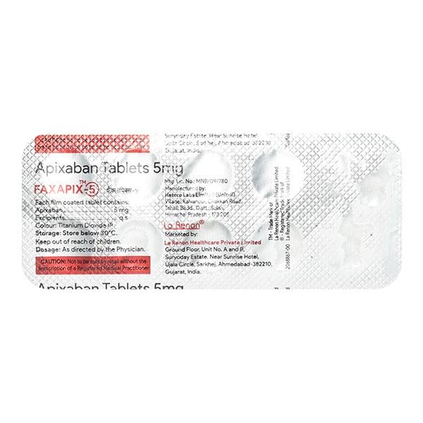 FAXAPIX 5 Tablet 10's