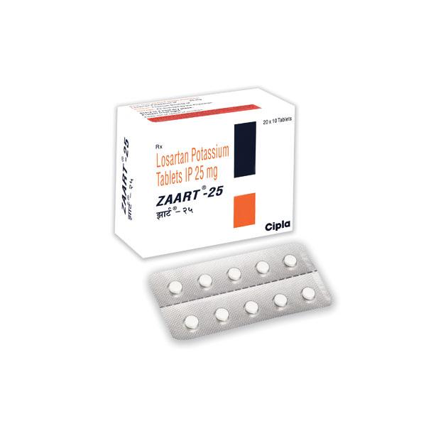 Zaart 25mg Tablet 10'S