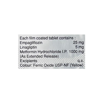 LINAXA EM 25/5/1000 Tablet 10's