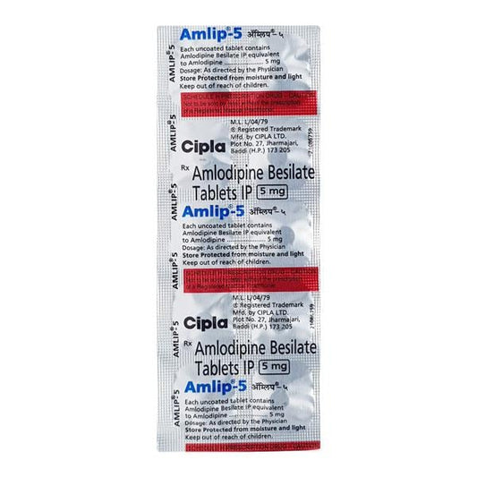 Amlip 5mg Tablet 10'S
