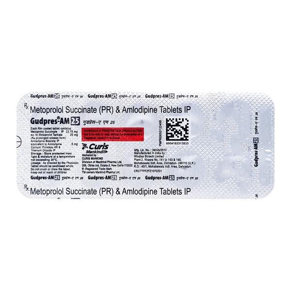 Gudpres AM 25mg Tablet 10'S