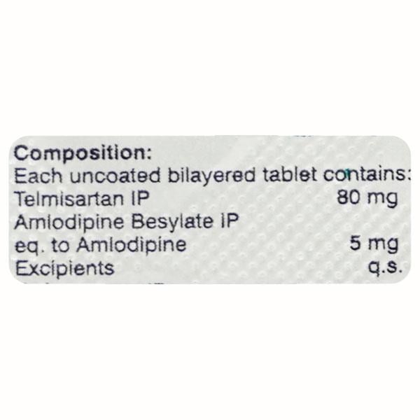 TELMAVAC AM 80/5mg Tablet 10's