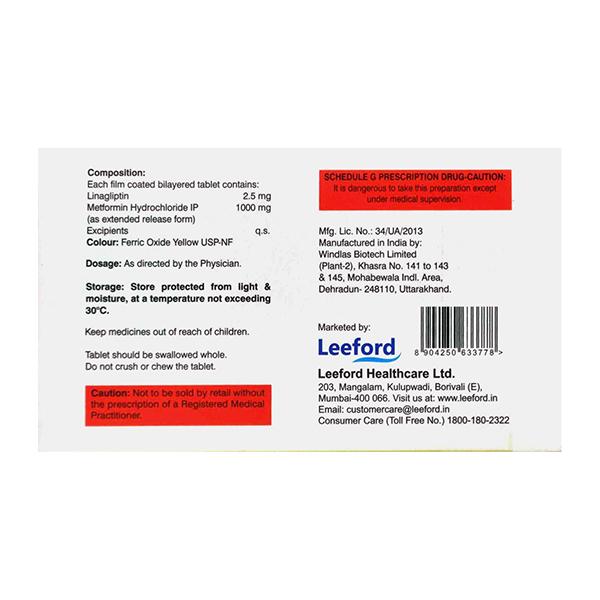 LINAFORD 2.5 M FORTE Tablet 10's