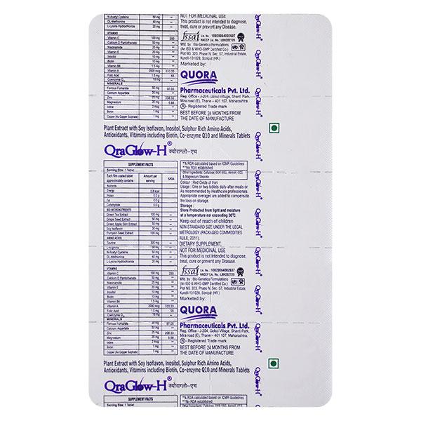 QRAGLOW H Tablet 10's - Global Surgicals