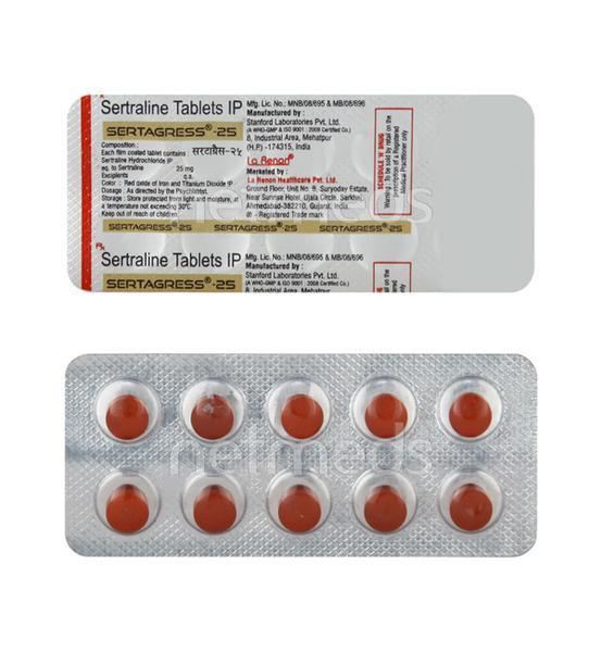 Sertagress 25mg Tablet 10'S