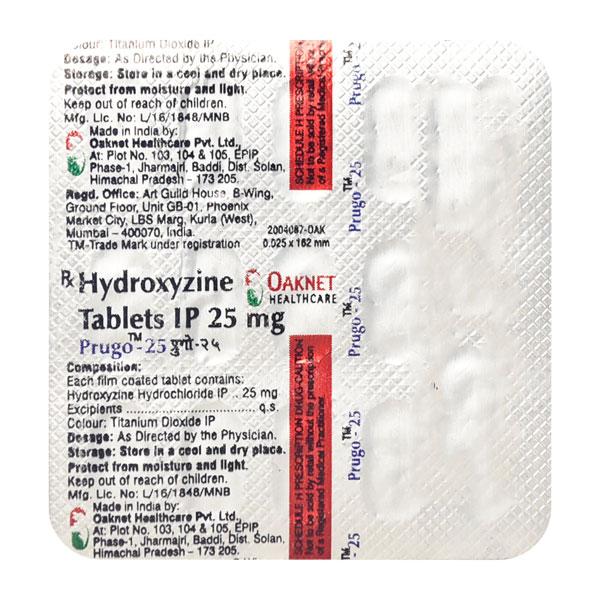 Prugo 25mg Tablet 15'S