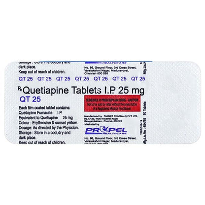 QT 25 Tablet 10's - Global Surgicals