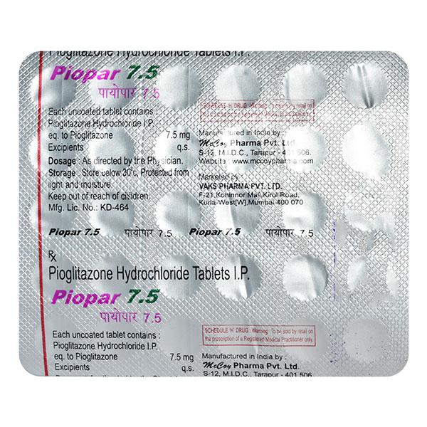 Piopar 7.5mg Tablet 30'S