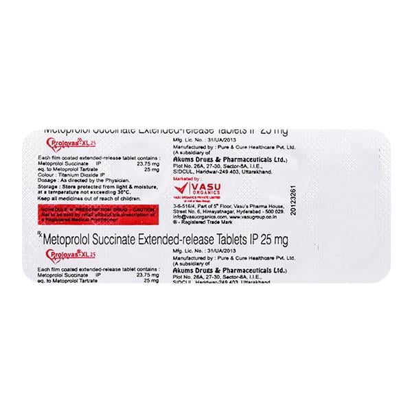 Prolovas Xl 25Mg Tablet 10's