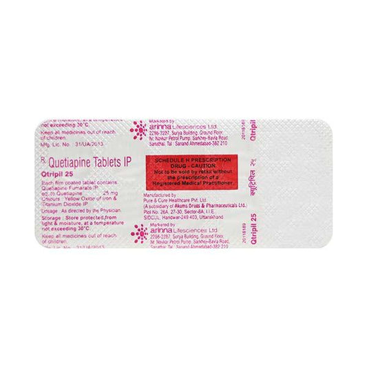 Qtripil 25mg Tablet 10'S - Global Surgicals