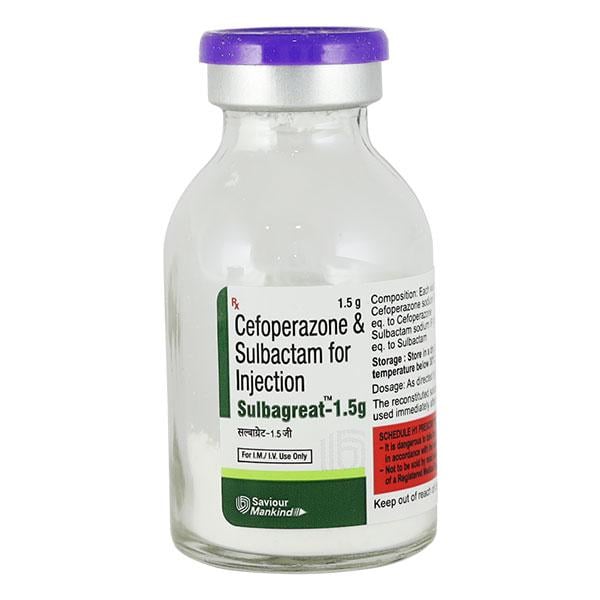 SULBAGREAT 1.5gm Injection 1's