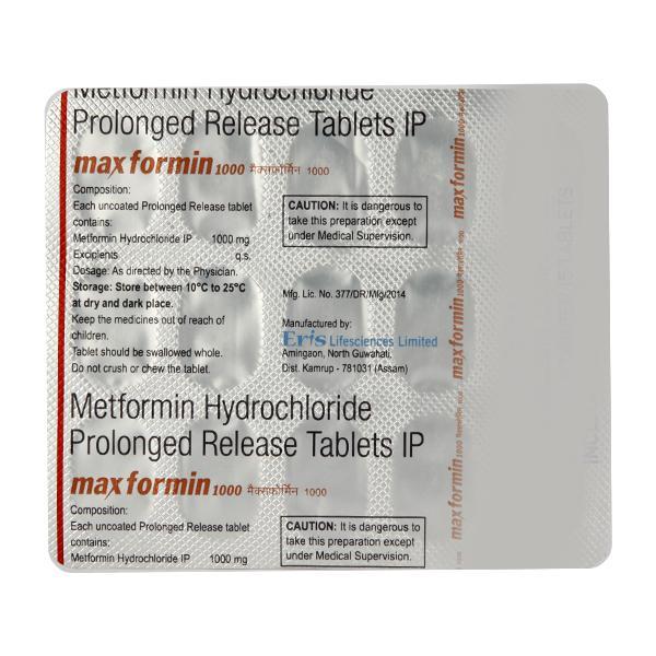 Maxformin 1000 Tablet 15'S