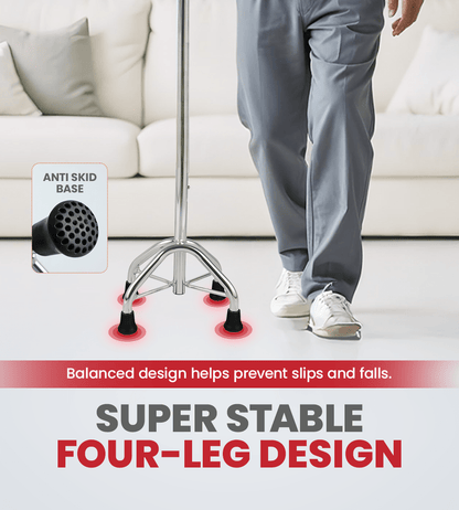 Quadbase Elite Walking Stick - Global Surgicals